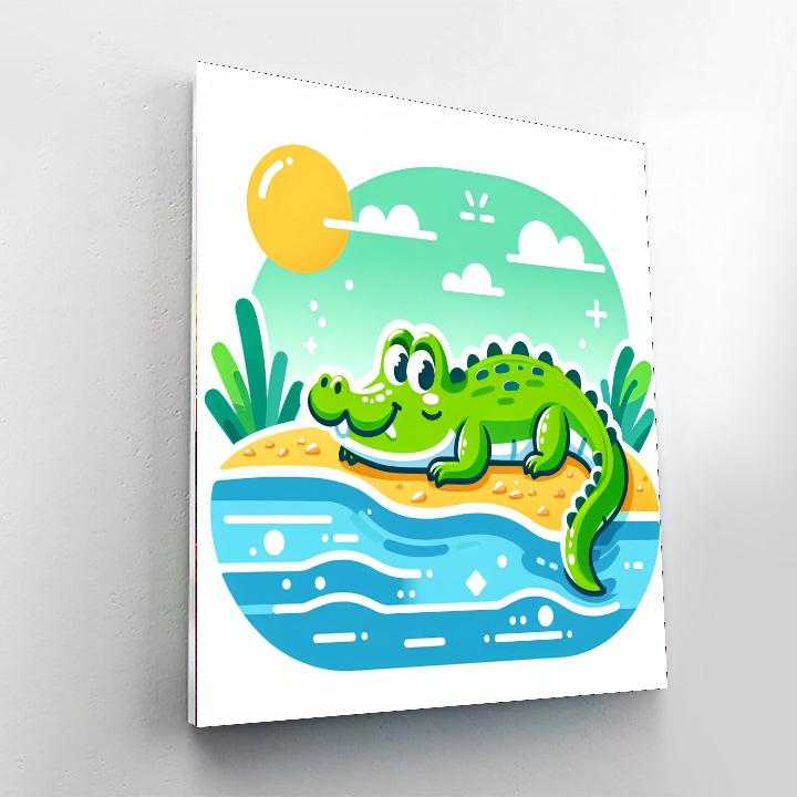 Cuddly Crocodile Numbered Painting Kits