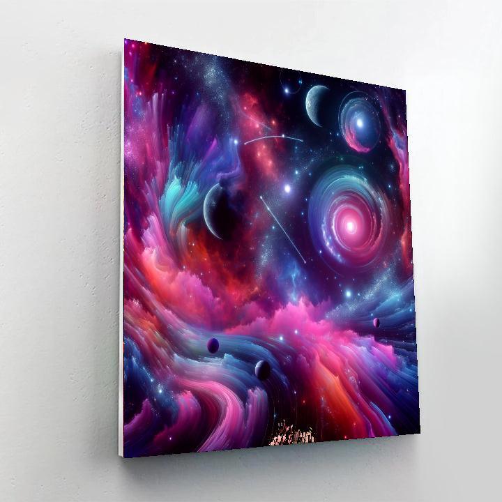 Galactic Neon Dreams Paint By Color
