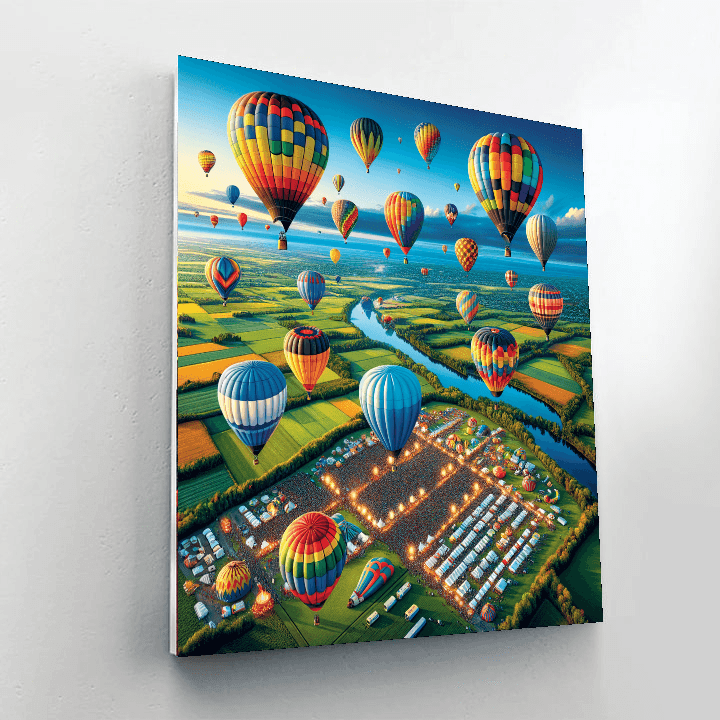 Balloon Festival - Canada Number Painting