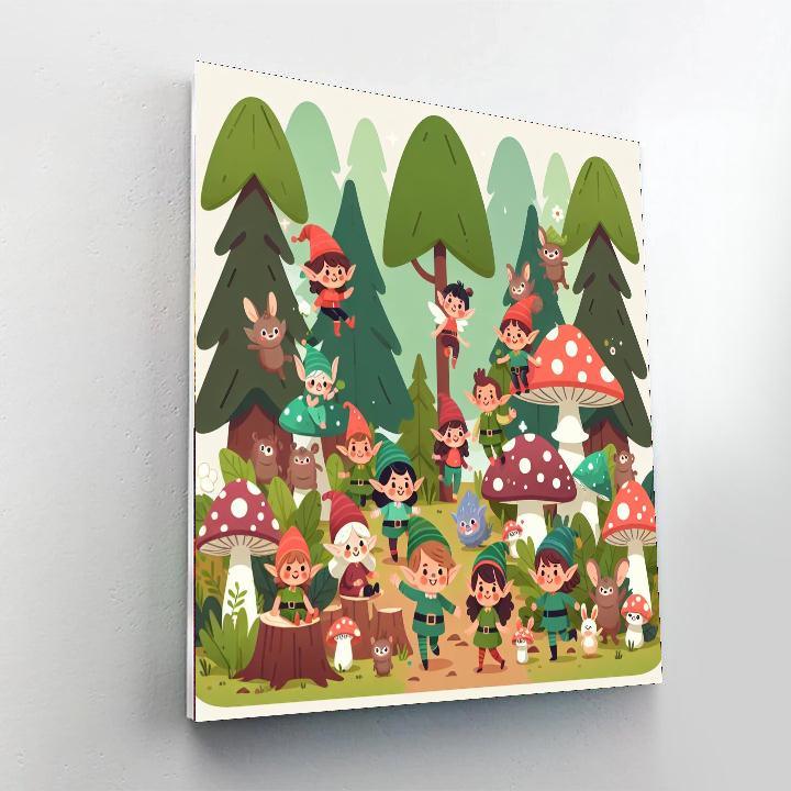 Magical Elf Forest Numbered Painting Kits