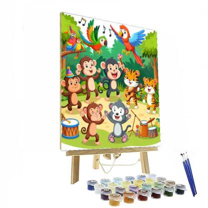 Happy Jungle Party Numbered Painting Kits