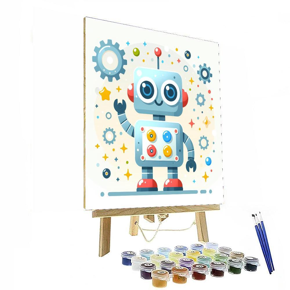 Silly Robot Paint By Color