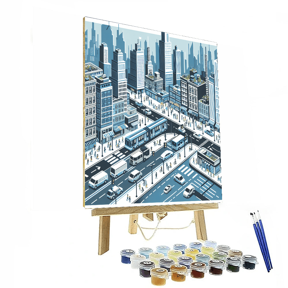 Busy City Adventure Painting Number Kit