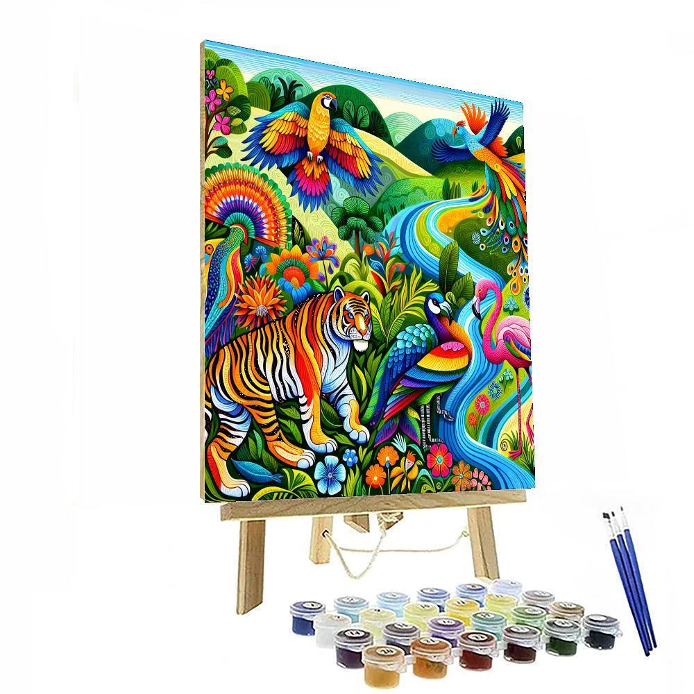 Radiant Rainbow Wildlife Paint By Color