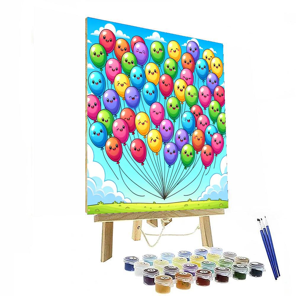 Brilliant Balloon Paint By Numbers Art