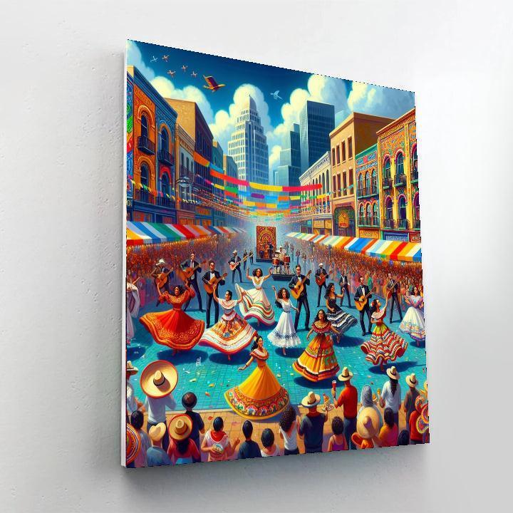 Santiago A Mil - Chile Painting By Numbers Kit