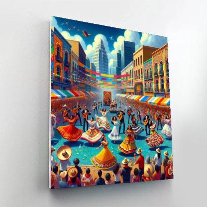 Santiago A Mil - Chile Painting By Numbers Kit