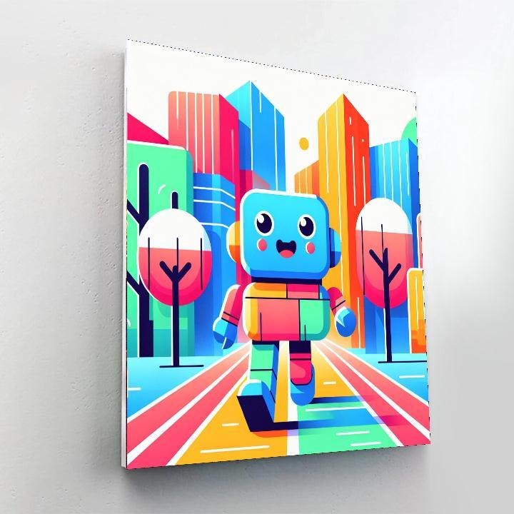 Robot's Day Out Painting By Numbers Kit