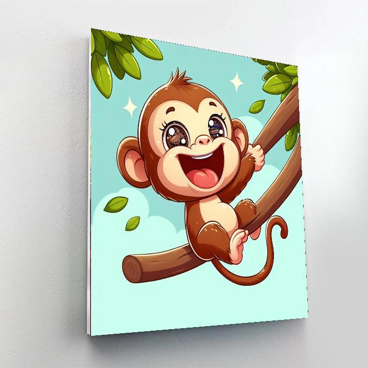 Giggling Monkey Paint By Number