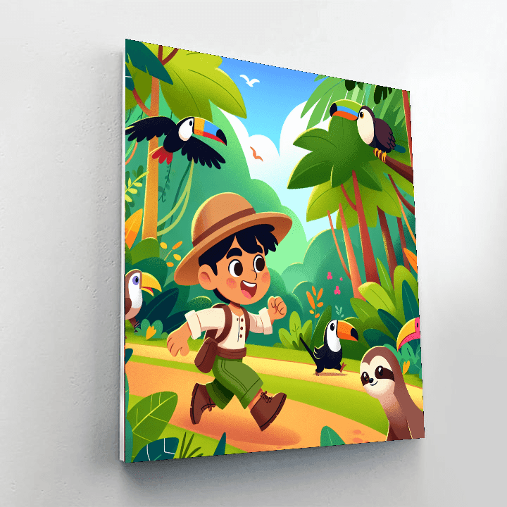 Rainforest Expedition Adventure Paint By Color