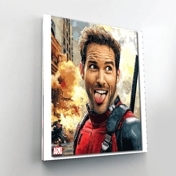 Ryan Reynolds: The Charming Antics Of Deadpool Paint By Number