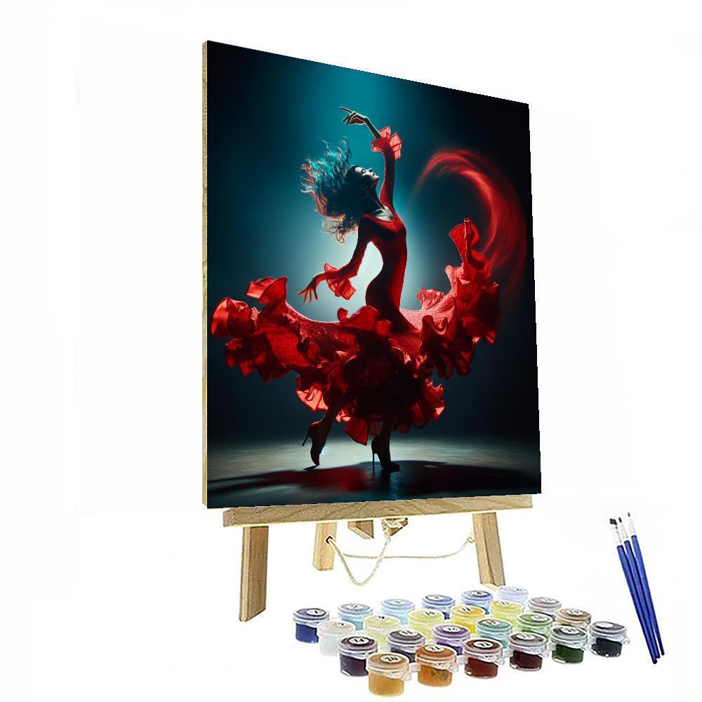 Dynamic Flamenco Passion Paint By Color