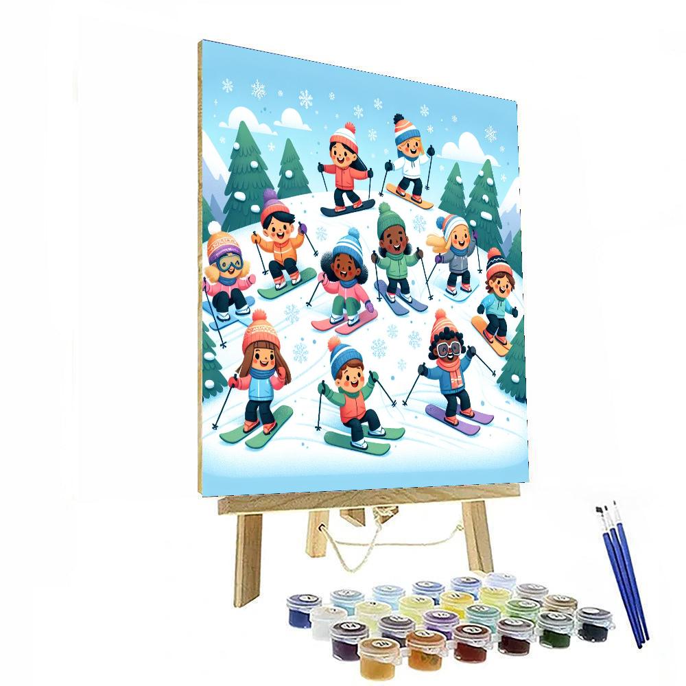 Arctic Snow Sports Festival Paint By Numbers