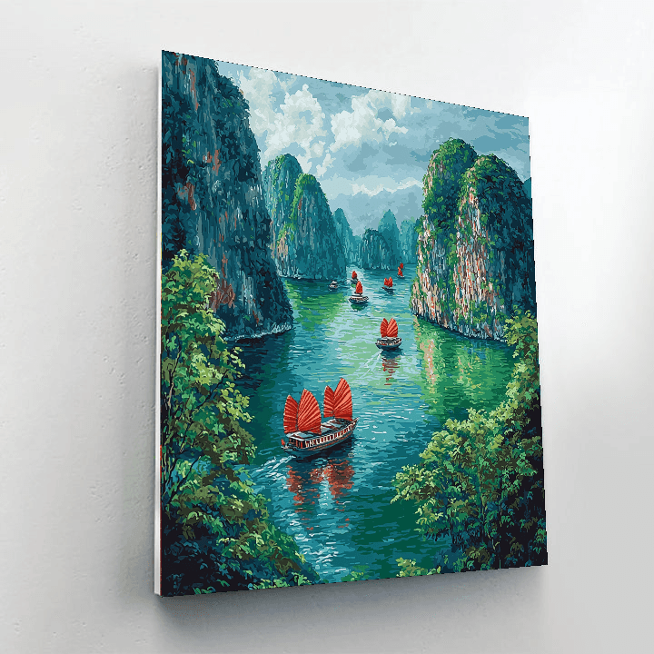Ha Long Bay - Quang Ninh Province Paint By Numbers Kits