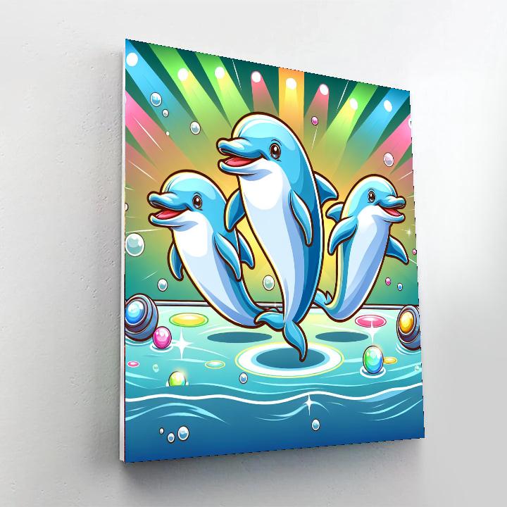 Dandy Dolphin Disco Numbered Painting Kits