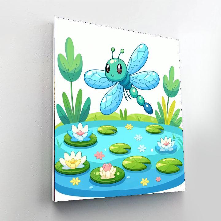 Colorful Dragonfly Paint By Numbers