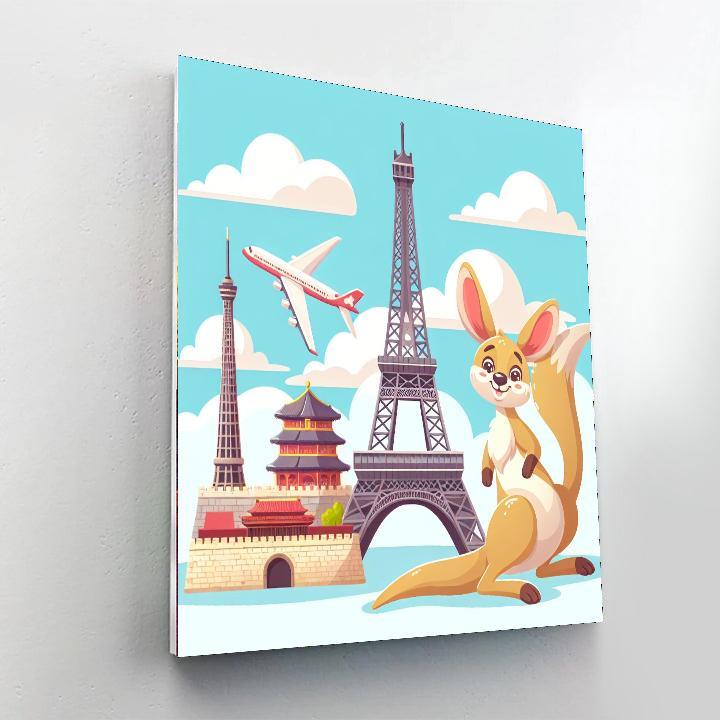 Around The World Numbered Painting Kits