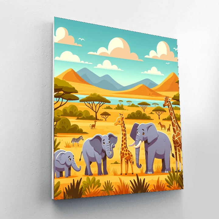 Gentle Giant Safari Paint By Numbers Kits