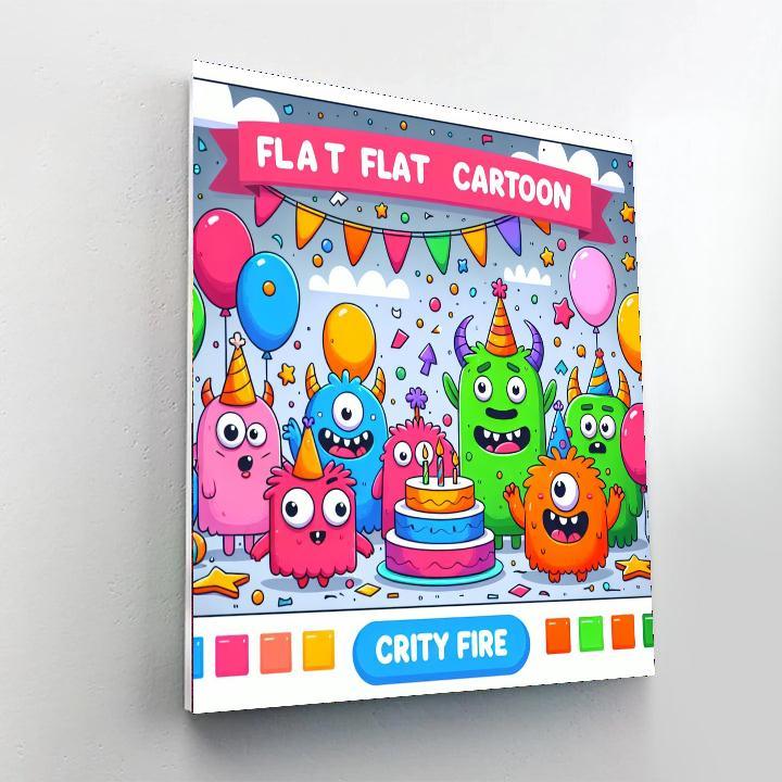 Funky Monster Mashup Paint By Numbers Kits