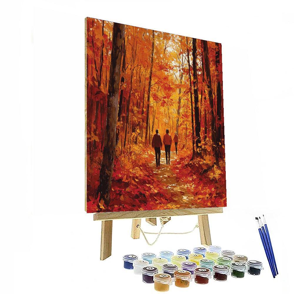 Mom's Autumn Stroll Paint By Number