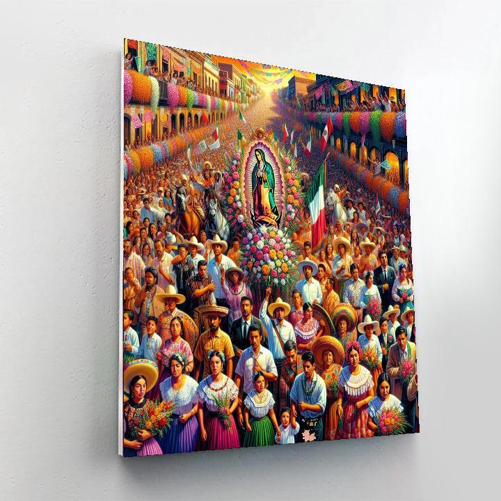 Dia De La Virgen De Guadalupe - Mexico DIY Paint By Numbers