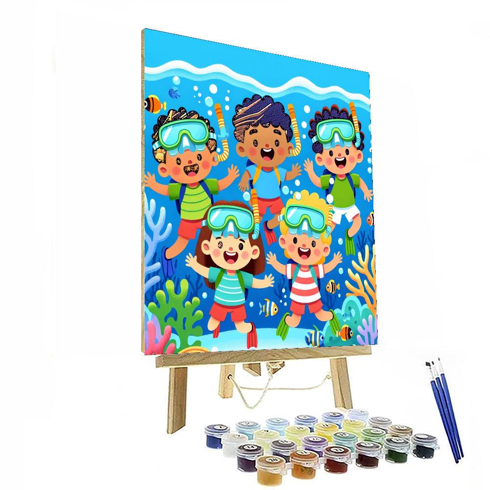 Whimsical Ocean Quest Paint By Numbers Art