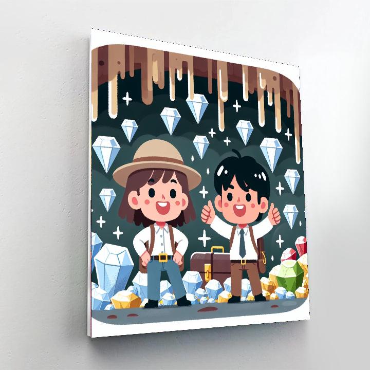 Hidden Treasure Cave DIY Paint By Numbers