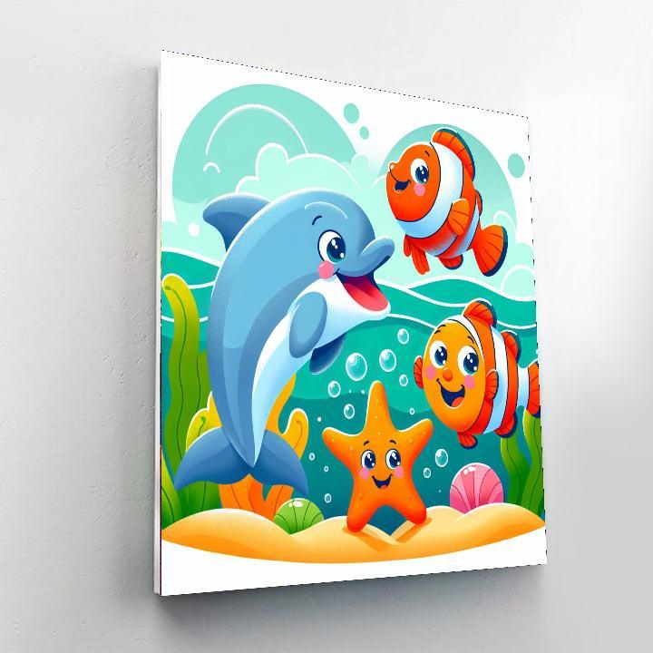 Ocean Friends Party Numbered Painting Kits