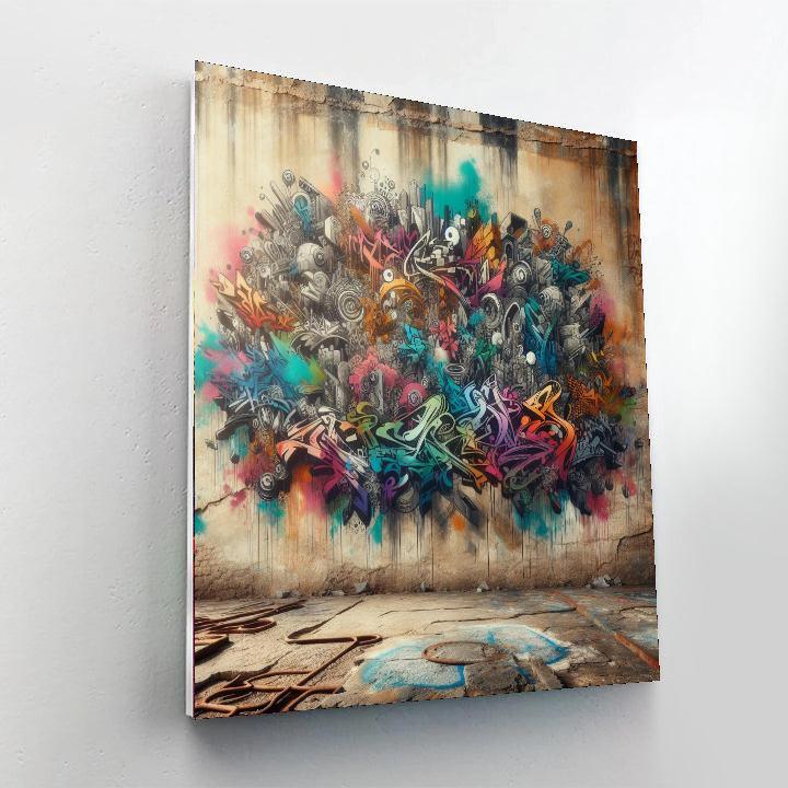 Urban Graffiti Masterpiece Painting Number Kit