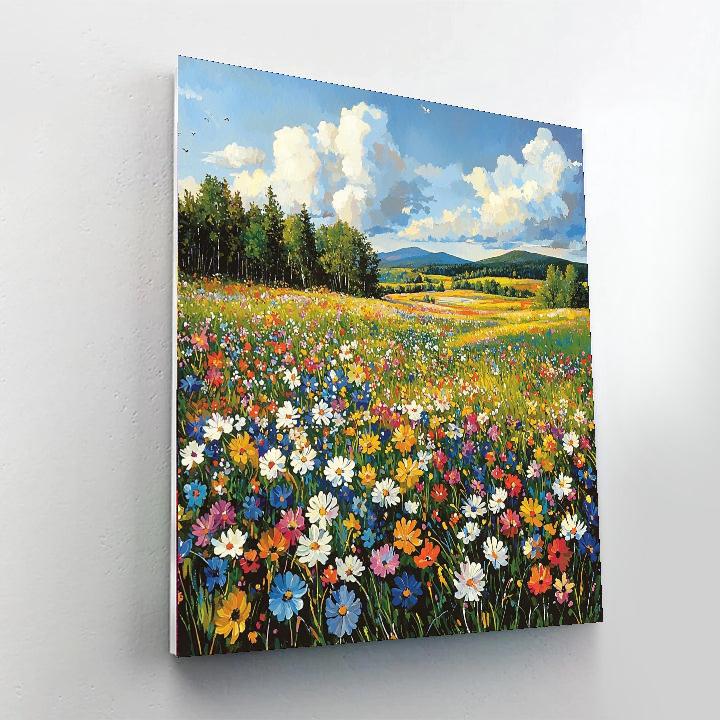 Georges Seurat Inspired Swaying Meadow  Paint By Numbers Art