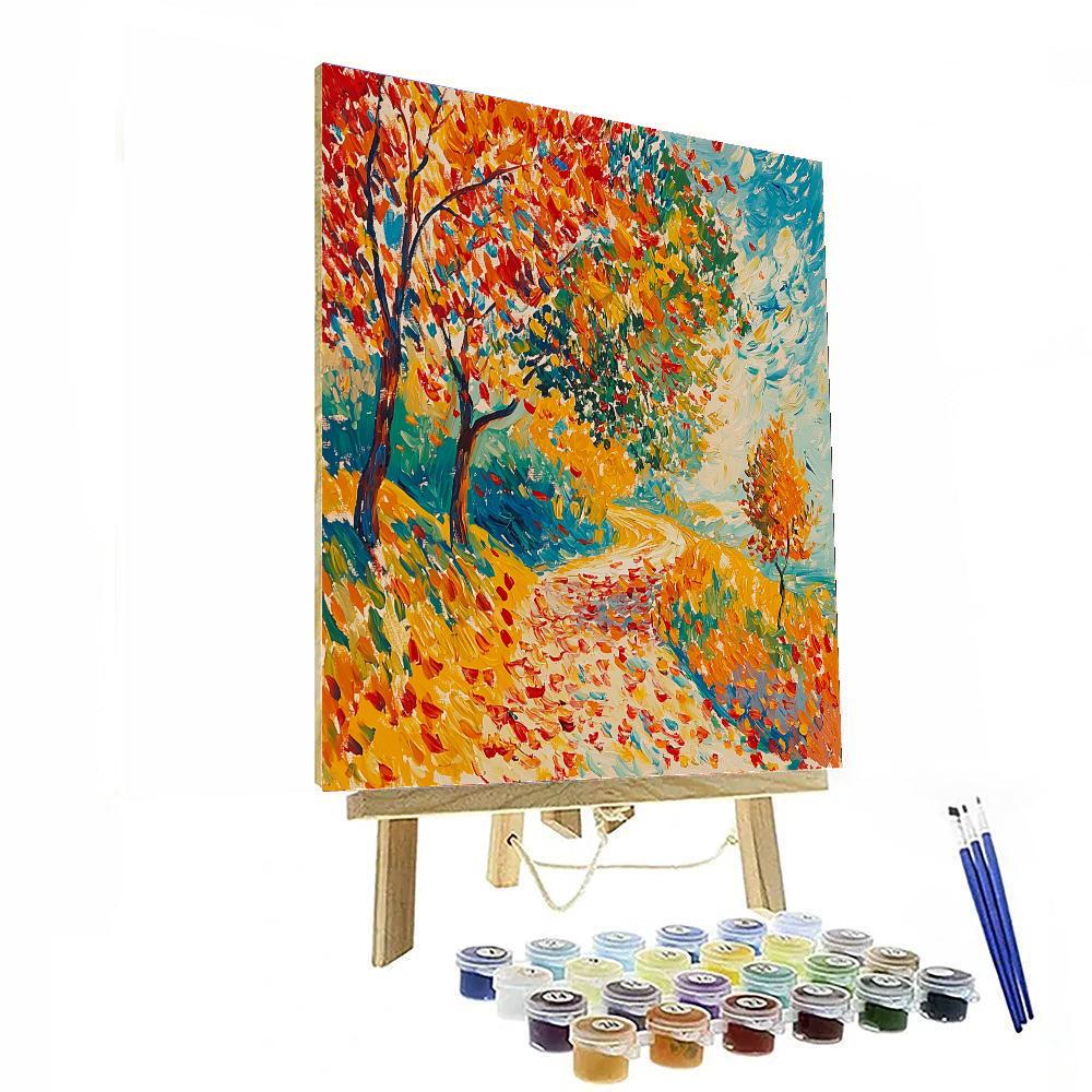 Edvard Munch Inspired Autumn's Melody  Paint By Numbers Kits