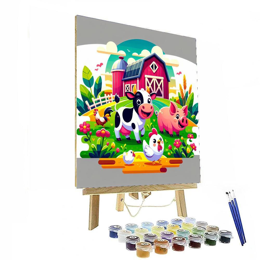 Fantastic Farmyard Friends Paint By Numbers Kits