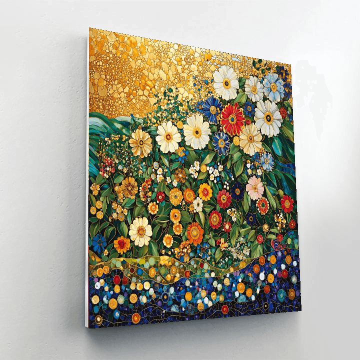 Gustav Klimt Inspired Nature's Patterns  Paint By Numbers Art