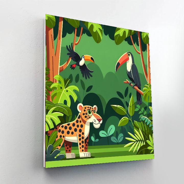 Wild Jungle Exploration Paint By Number