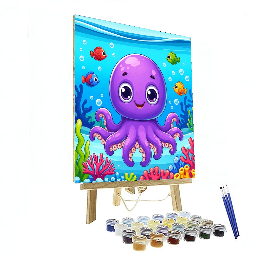 Merry Octopus Painting Number Kit