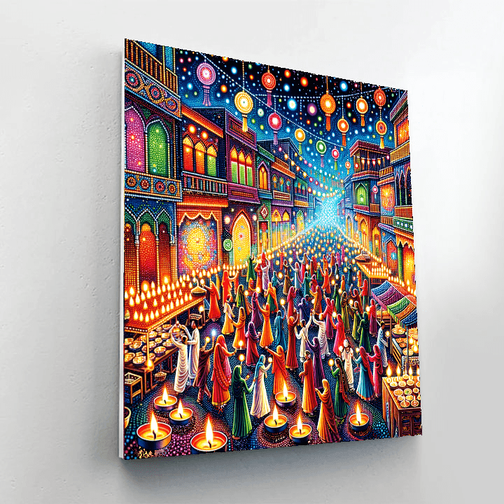 Festival Of Lights - India Number Painting