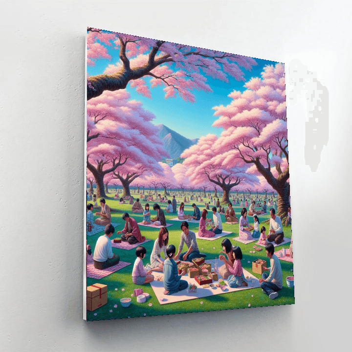 The Cherry Blossom Festival - Japan Paint By Color