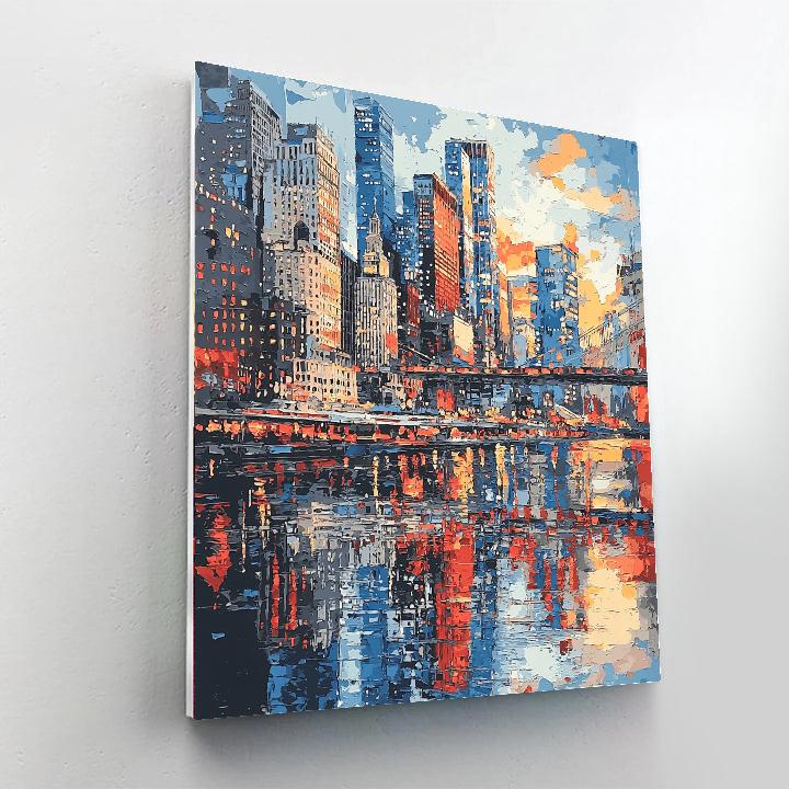 Edward Hopper Inspired Dynamic Reflections  Paint By Color