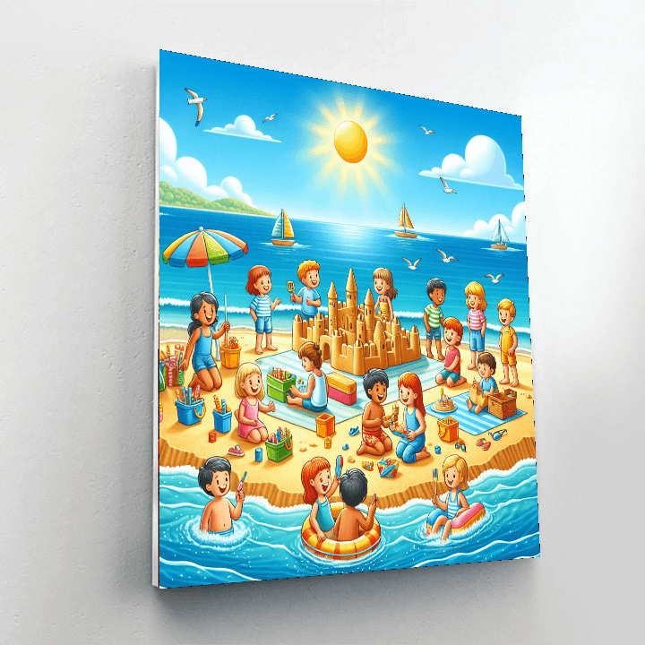 Joyful Summer Fun Painting By Numbers Kit