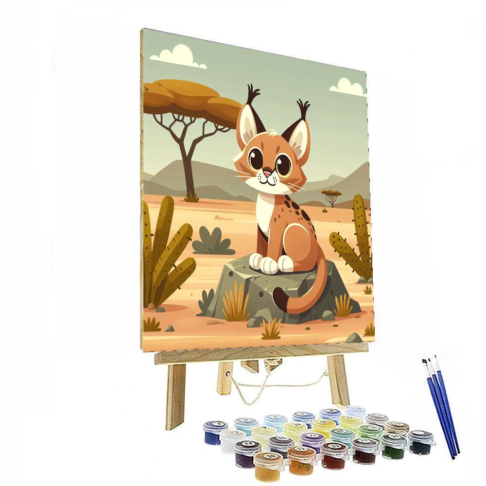 Clever Caracal Paint By Numbers Art