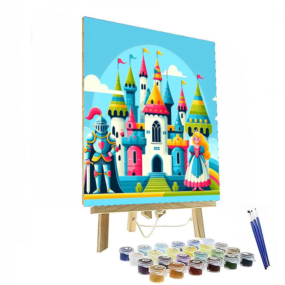 Royal Fairytale Castle Numbered Painting Kits
