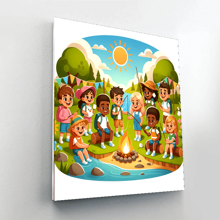 Charming Summer Camp Paint By Number