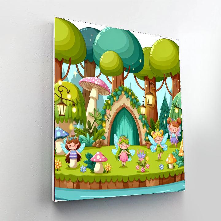 Fairy Forest Hideaway Painting Number Kit
