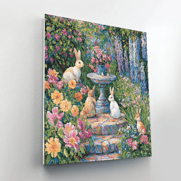 Mary Cassatt Inspired Springtime Whimsy  DIY Paint By Numbers