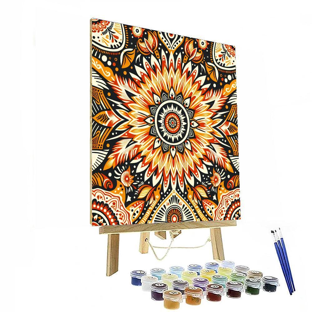 Bohemian Sunburst Paint By Numbers