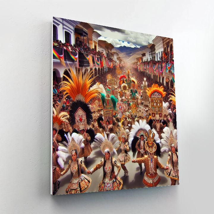 Festival De La Virgen De La Candelaria Painting By Numbers Kit