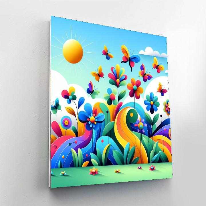 Garden Of Enchanted Flowers Paint By Numbers