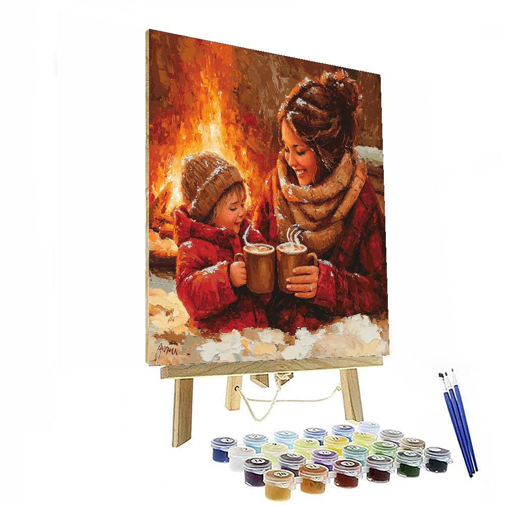Warm Cocoa Tales DIY Paint By Numbers
