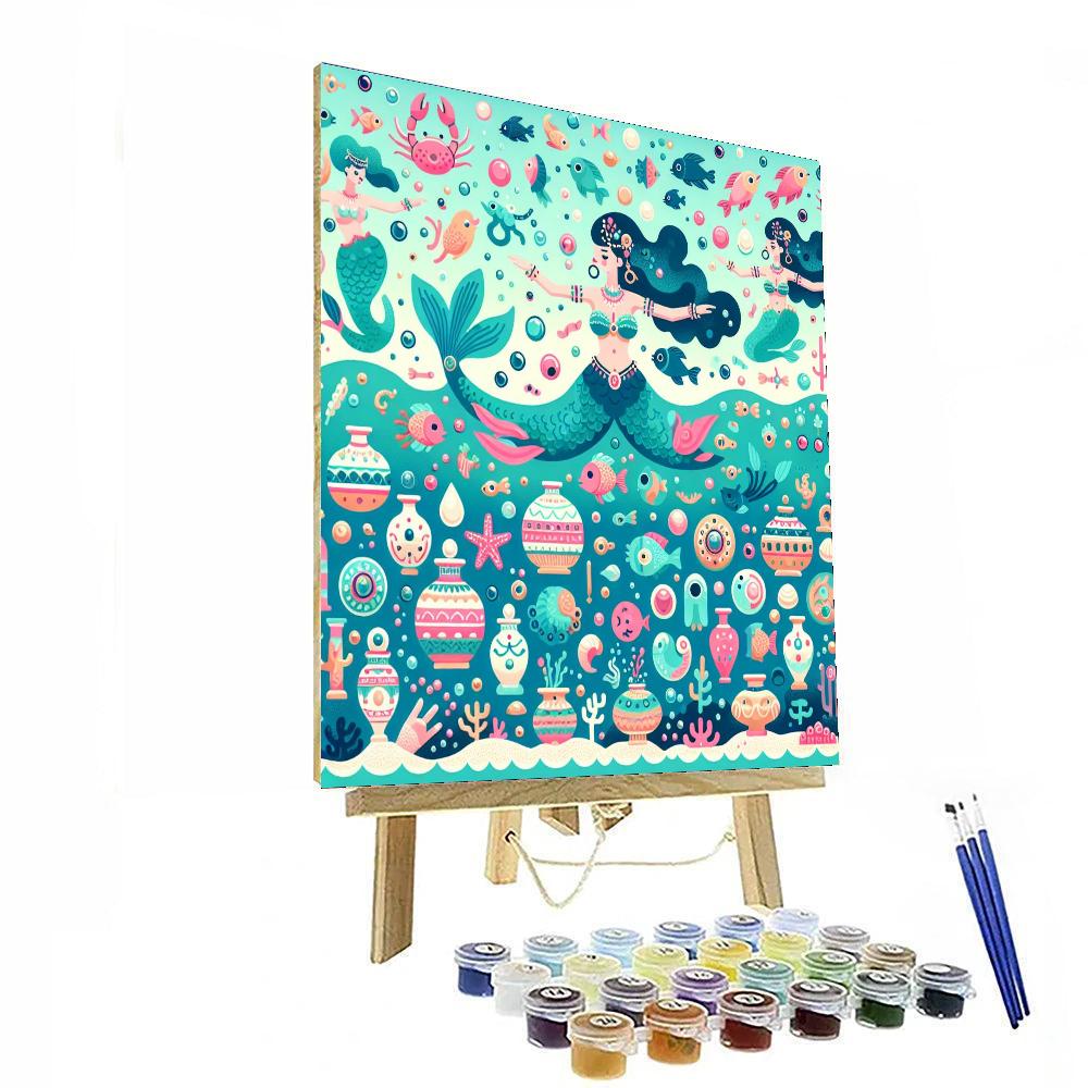 Underwater Mermaid Quest Number Painting