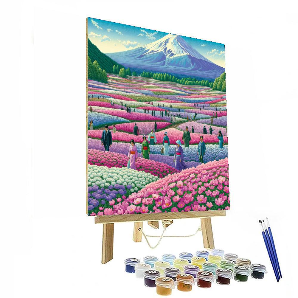 Fuji Shibazakura Festival - Japan Paint By Numbers Kits